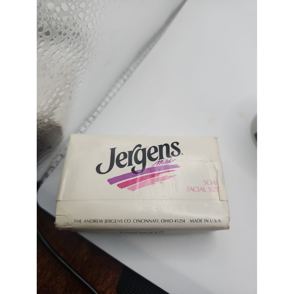 Vtg JERGENS Bath Bar Lotion Mild Soap 3 oz Made USA 1 Single